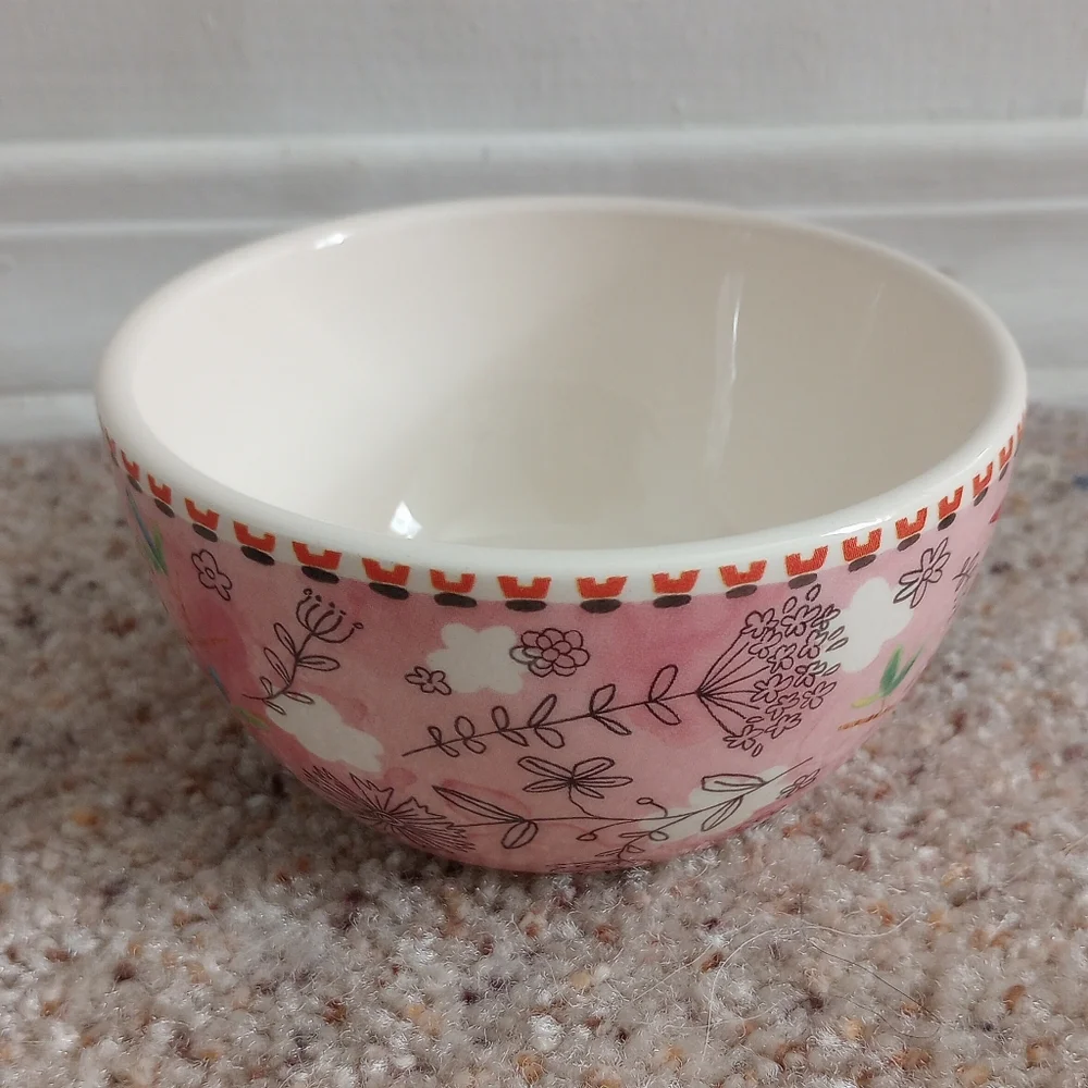 Pier 1 Floral Bird Dish